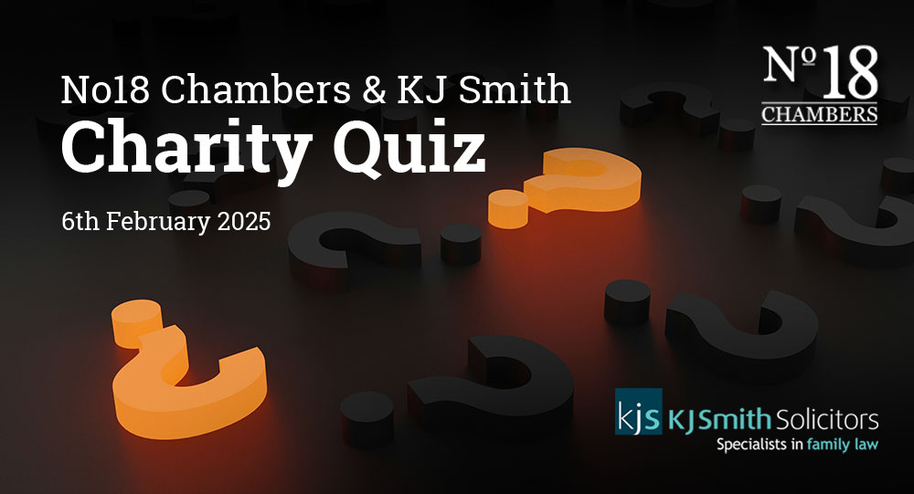 No18 Chambers and KJ Smith Charity Quiz Image